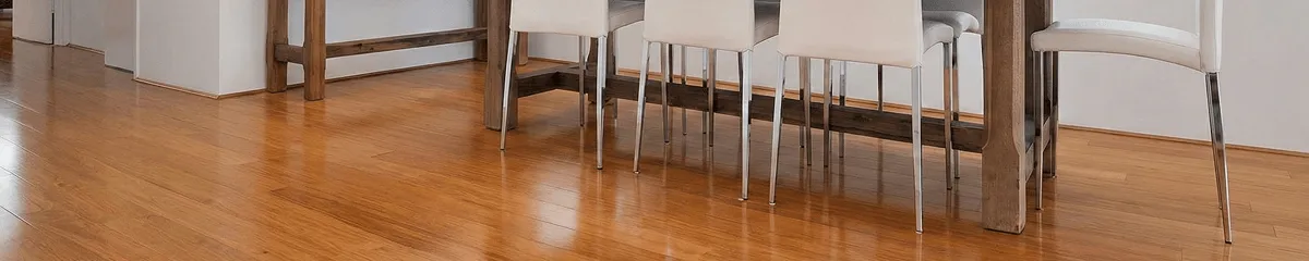Professionally installed and refinished bamboo flooring in a residential home, showcasing smooth finish and natural wood tones in Fort Worth, TX